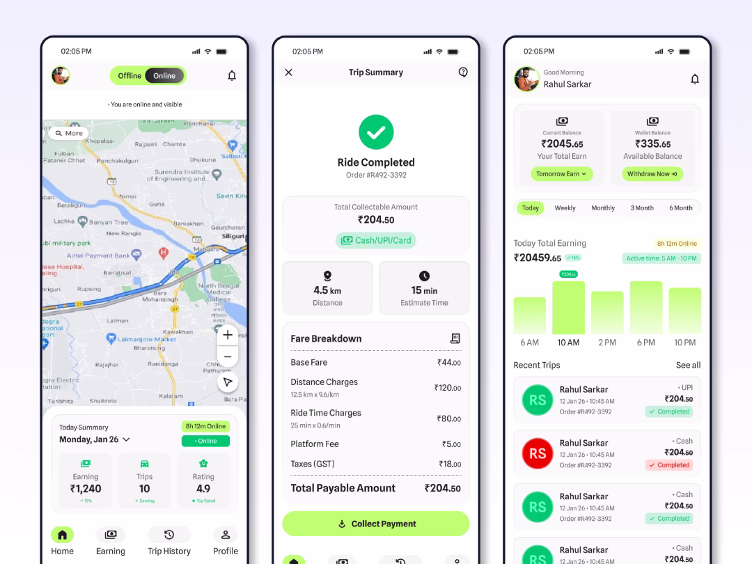 Mobile App Development for Car Driver Hire Service